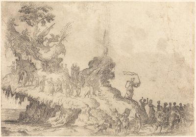 تعويم جبل بارناسوس بواسطة After Jacques Callot