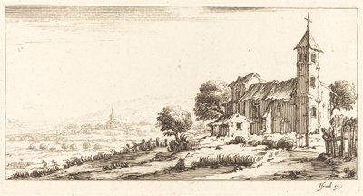 كنيسة القرية بواسطة After Jacques Callot