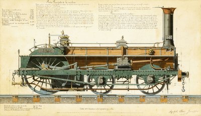قاطرة عالية السرعة ، 1864 بواسطة Agapele Jemeppes
