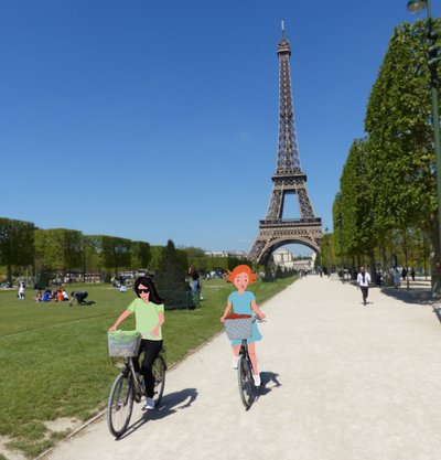 دراجة هوائية، 2023 (فن رقمي على صورة فوتوغرافية) بواسطة أغنيس جيراردون