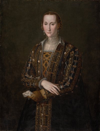 إليونورا دي توليدو (1522-1562) ، حوالي 1560 (زيت على قماش ، منقولة من اللوحة) بواسطة أغنولو برونزينو