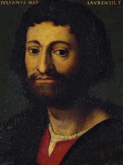 صورة جوليانو دي ميديشي ، دوق نيمور (1479-1516) ، بقلم أنولو برونزينو ، زيت على قماش بواسطة أغنولو برونزينو