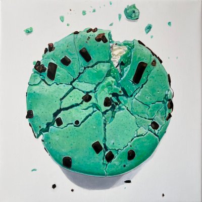 معكرونة تجريدية، 2025 (زيت على قماش) بواسطة 