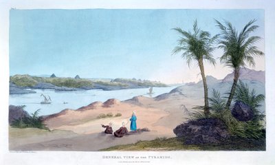 منظر عام للأهرامات ، مصر ، 1820 بواسطة اجوستينو اجليو
