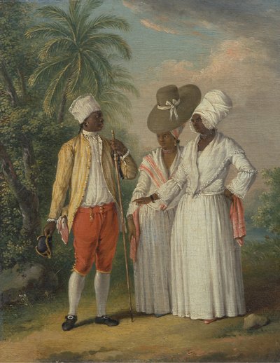 دومينيكان غرب الهند الحرة ، مواطنون أحرار لدومينيكا ، كاليفورنيا. 1770. بواسطة أغوستينو برونياس