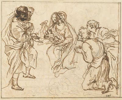 عبادة الرعاة بواسطة Agostino Masucci