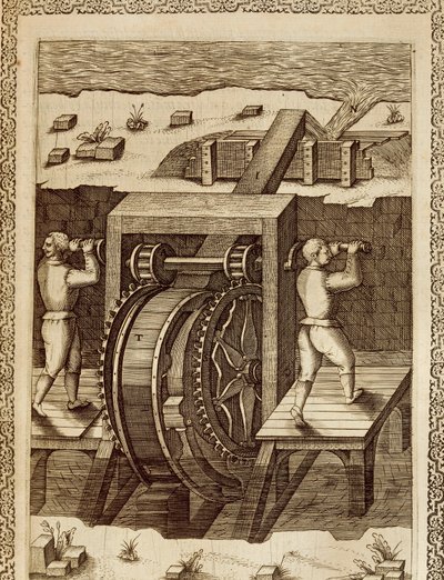 Machine for the displacement of water بواسطة Agostino Ramelli