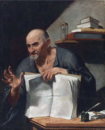 ديونيسيوس كاتو (القرن الثالث أو الرابع) - رسم أجوستينو سيلا (1629-1700) ، - زيت على قماش ، 98.5x80.6 - مجموعة خاصة بواسطة أغوستينو سيلا