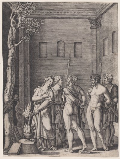 ايفيجينيا ، كاليفورنيا. 1514-36. بواسطة أغوستينو فينيزيانو