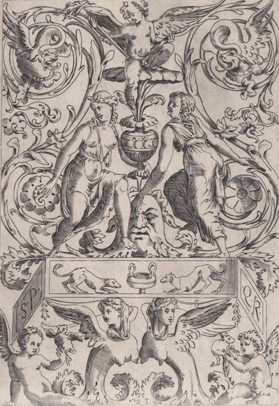 لوحة الزينة ، كاليفورنيا. 1514-36. بواسطة أغوستينو فينيزيانو