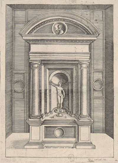 أول خميس عشرة بلوم في مبنى الكابيتول بواسطة Agostino Veneziano