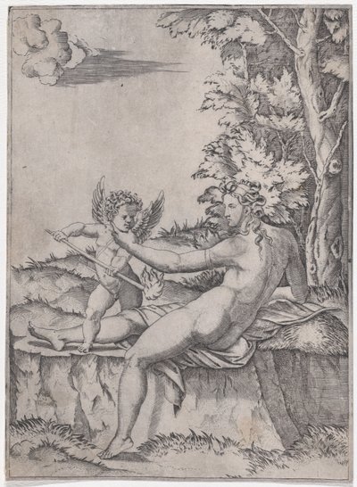 فينوس وإيروس ، كاليفورنيا. 1514-36. بواسطة أغوستينو فينيزيانو