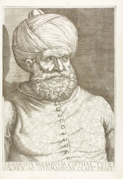 بورتريه بربروسا بواسطة Agostino dei Musi