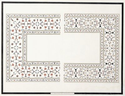 عينات من الفسيفساء ، من قبر الإمبراطور ، ج. 1815 بواسطة مدرسة اجرا