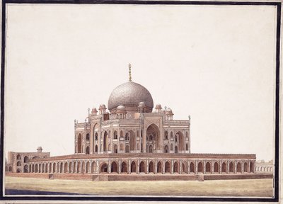 قبر همايون ، c.1820 بواسطة مدرسة اجرا