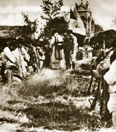 تجمعت مجموعة من Cristeros من أجل الولاءات السرية ، ج .1926 بواسطة أجوستين فيكتور كاساسولا