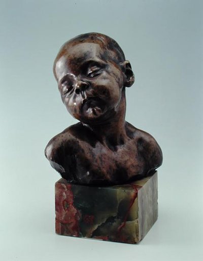 طفل نائم حوالي 1879 (برونزي) بواسطة ايم جول دالو