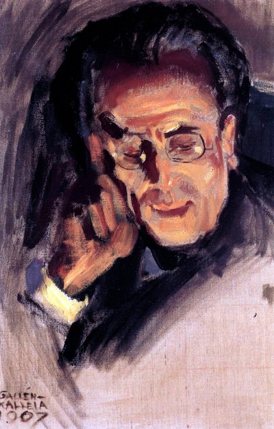 صورة لجوستاف مالر (1860-1911) - بينتور دي أكسيلي (أكسل غالن ، أكسل جالن) غالن كاليلا (جالن كاليلا) (1865-1931) ، زيت على قماش بواسطة أكسيلي فالديمار جالن كاليلا