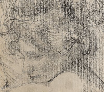 رأس امرأة ، 1890 ج (تلوين على ورق) بواسطة ألبرت دي بيلروش