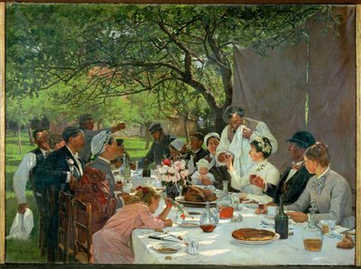 مأدبة زفاف في يورت (لوحة على قماش) بواسطة ألبرت أوغست فوري