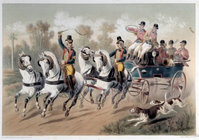 استراحة الصيد ، بداية الصيادين طباعة ألبرت آدم (1833-؟) القرن التاسع عشر ، باريس ، متحف كارنافالي بواسطة ألبرت آدم