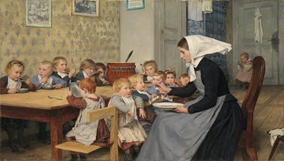 في الحضانة الأولى ، 1890. بواسطة ألبرت أنكر