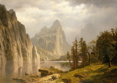 نهر ميرسيد ، وادي يوسمايت ، 1866. بواسطة ألبرت بيرشتات