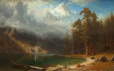 جبل كوركوران. أم 1876-1877 بواسطة ألبرت بيرشتات