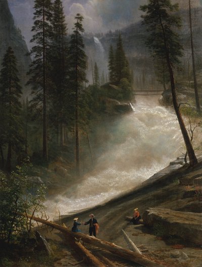 شلالات نيفادا ، يوسمايت ، 1872 أو 1873. بواسطة ألبرت بيرشتات