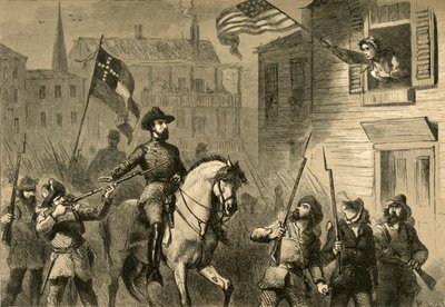 Barbara Frietchies Defiance ، 1878. بواسطة ألبرت بوبيت