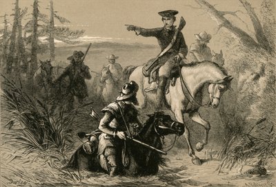الرائد واشنطن في مهمته إلى القائد الفرنسي 1877. بواسطة ألبرت بوبيت