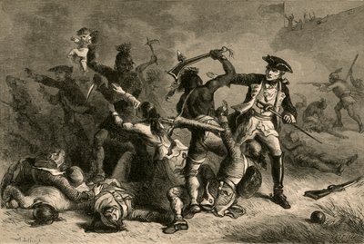 مونتكالم يحاول إيقاف المذبحة ، 1877. بواسطة ألبرت بوبيت