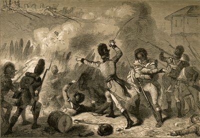 صد البريطانيون في فورت ستيفنسون ، 1878. بواسطة ألبرت بوبيت
