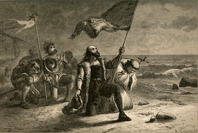 إنزال كولومبوس ، 1877. بواسطة ألبرت بوبيت