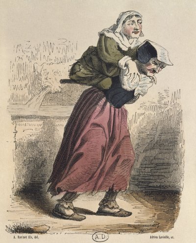 كور المعجزات ، بعد جاك كالوت (1592-1635) منقوش بواسطة أدريان لافيلي (1818-62) (نقش ملون) بواسطة ألبرت تشارلز أوغست راسينت