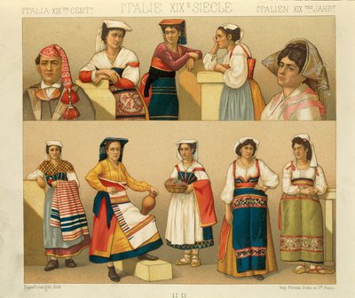 "Le Costume Historique" (تاريخ الأزياء الكامل) من تأليف Auguste Racinet ، المجلد الخامس بواسطة ألبرت تشارلز أوغست راسينت