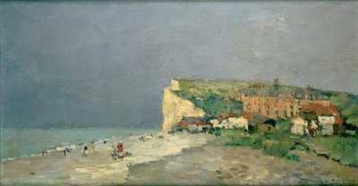 La Plage de Puys-sous-Dieppe، Ciel dOrage، c.1880 بواسطة ألبرت تشارلز ليبورغ