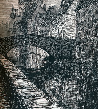 بروج: Le Quai Vert The Green Quay ، 1916 ، 1917 بواسطة ألبرت ديلستانش