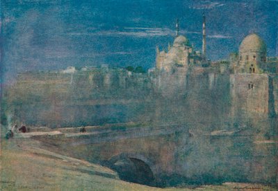 ضوء القمر في القلعة ، القاهرة ، c1890 بواسطة ألبرت جودوين