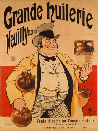 مطحنة الزيت الكبيرة - Neuilly Seine، c. 1895. بواسطة ألبرت غيوم