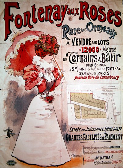 مخصصات إعلانات الملصقات في Parc des Ormeaux ، Fontenay-aux-Roses بواسطة ألبرت غيوم