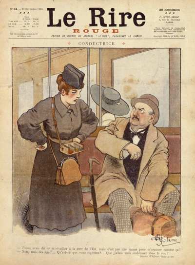 قائد القطار ، كرتون من Le Rire Rouge ، 27 نوفمبر 1915 بواسطة ألبرت غيوم
