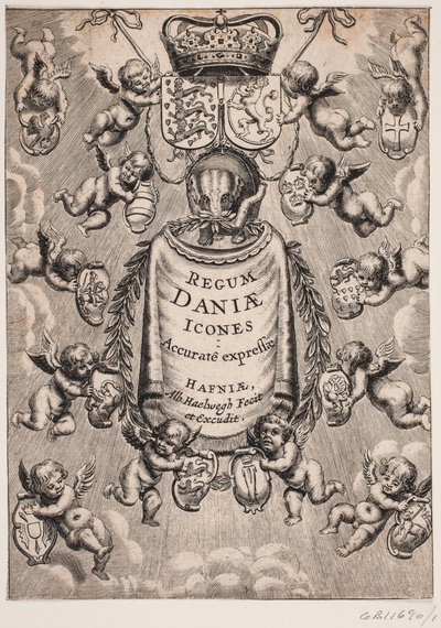 Titelblad سمسم "أيقونات ملوك الدنمارك" ، 1646 بواسطة يورغن هولست