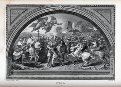 أتيلا بعد رافائيل ، 1882 بواسطة ألبرت هنري باين