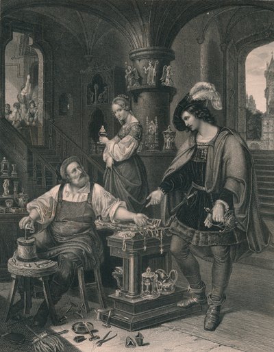 ابنة جولدسميث ، c1850 بواسطة ألبرت هنري باين