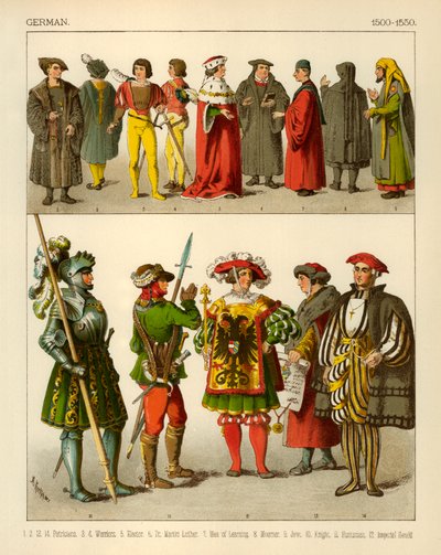 زي ألماني 1500-1550 بواسطة Albert Kretschmer