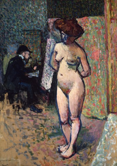 Matisse Painting in the Studio of Manguin، 1904-1905 بواسطة ألبرت ماركيه