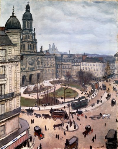 Place de la Trinité في باريس ، 1911. بواسطة ألبرت ماركيه
