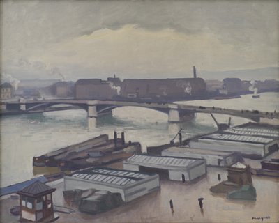 Quai de Paris at Rouen. طقس ممطر بواسطة ألبرت ماركيه