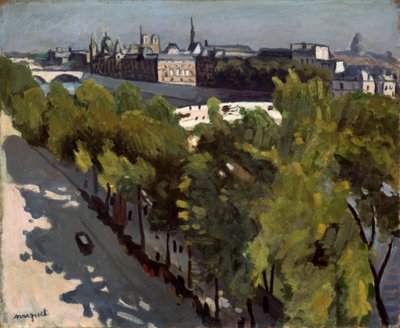 Quai du Louvre and Pont Neuf، 1906. بواسطة ألبرت ماركيه